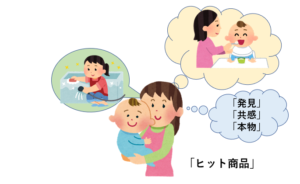 忙しい主婦のイラスト