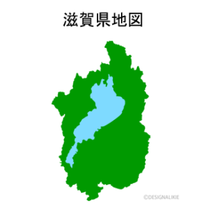 シンプルな滋賀県地図