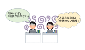 雰囲気の悪い職場のイラスト