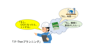 マニュアルを見る作業員のイラスト