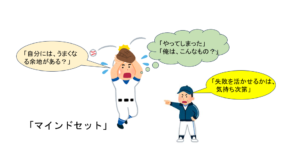 ミスする野球選手のイラスト